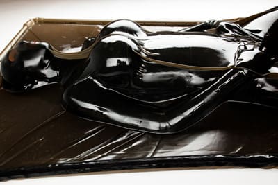 Latex Vacuum Bed Side View