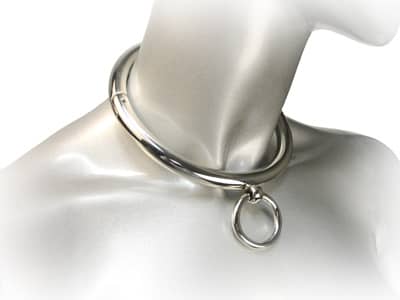 Rolled Steel Slave Collar Worn