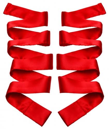 Scarlet Satin Sash Set