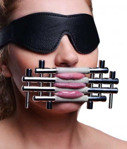 Lips and Tongue Press With Model