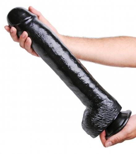 The Destroyer 16.5 Inch Dildo Angled