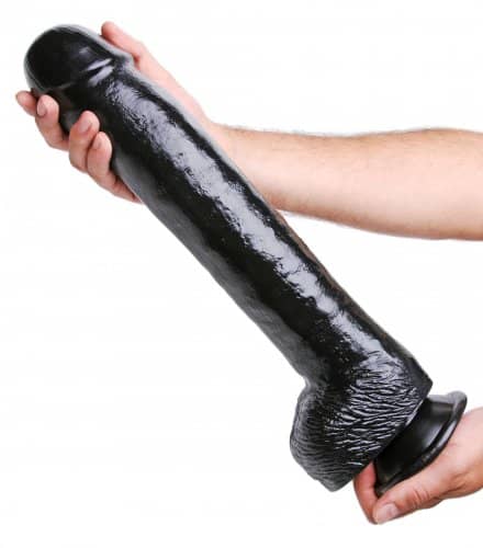 The Destroyer 16.5 Inch Dildo Angled