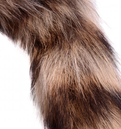 Glass Fox Tail Anal Plug Close Up Of Fir