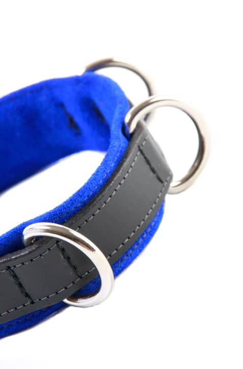 3-D Ring Leather Slave Collar Close Up