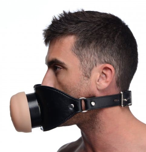 Pussy Face Mouth Gag Male Model