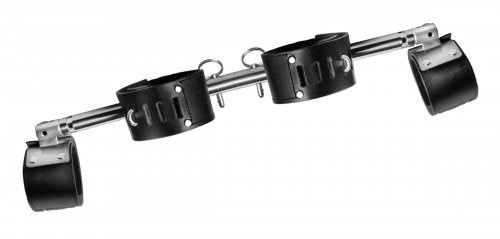 adjustable swiveling spreader bar angled view