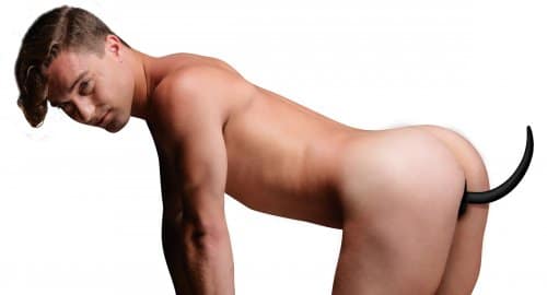 XL Silicone Doggy Tail Butt Plug Demo