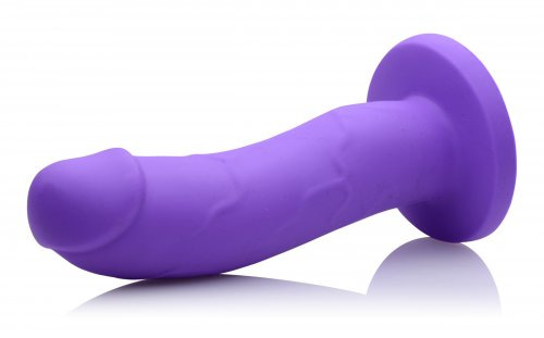 premium silicone dildo side view