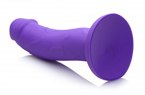 premium silicone dildo back view