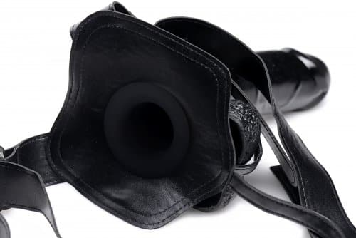 Hollow Strap-On with 9 Inch Dildo Bottom