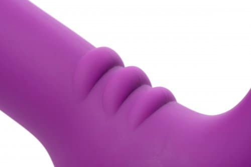 Strapless Silicone Vibrating Strap On Dildo Close Up