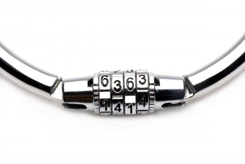Combination Locking Slave Collar Close Up