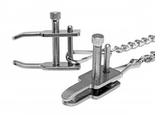Forced Kneeling Clamps Close Up
