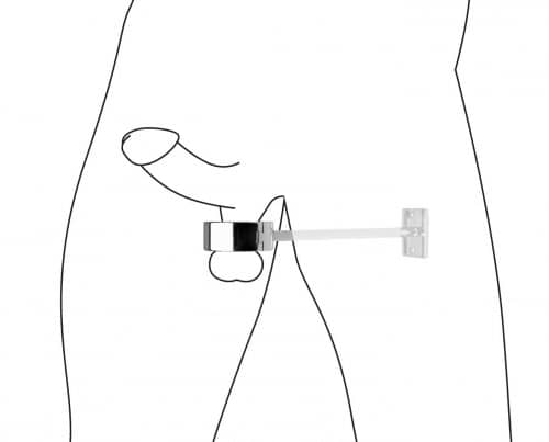 Mounted Locking Scrotum Cuff Diagram