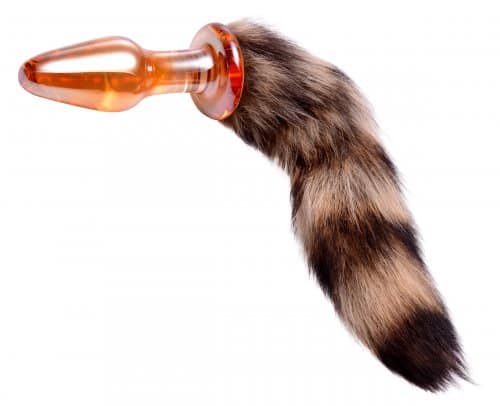 Glass Fox Tail Anal Plug