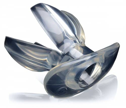 Expanding Clear Dilator Plug Side View