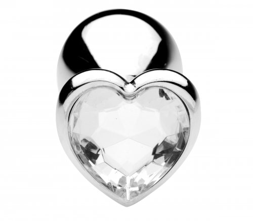 Melted Heart Jeweled Anal Plug Bottom View