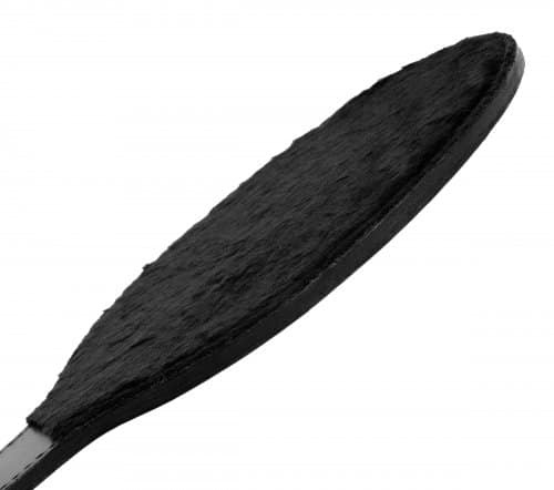 Round Fur Lined Paddle Close Up