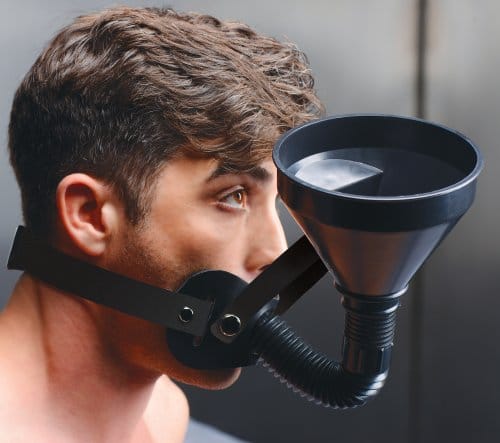funnel gag with model side view