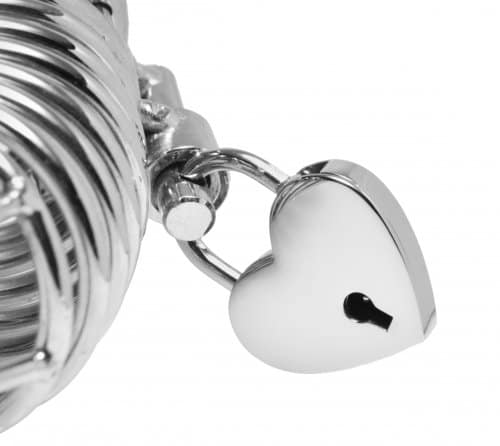 Heart Shaped Padlock Close Up
