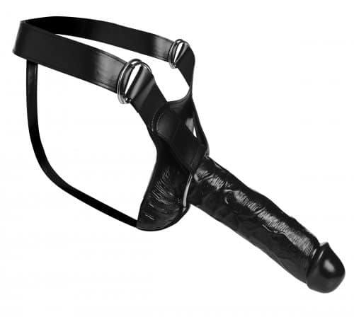 Hollow Strap-On with 10 Inch Dildo