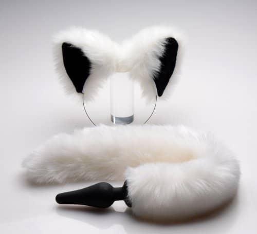 White Fox Ears & Tail Set