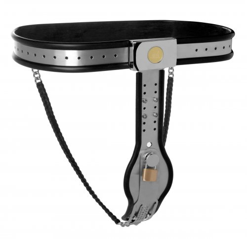 Female Steel Locking Chastity Belt - Image 4