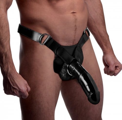 Hollow Strap-On with 9 Inch Dildo Demo