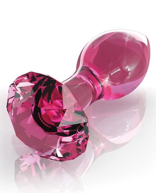 Hand Blown Glass Diamond Butt Plug
