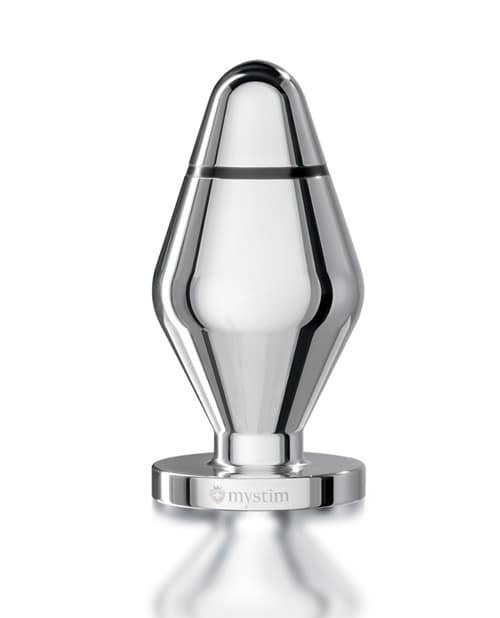 Mystim Little John Buttplug Small Aluminum - Silver - Image 2