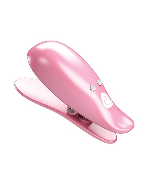 Pretty Love Leaf Wireless Vibrating Nipple Clamps  Pink  The BDSM Toy Shop