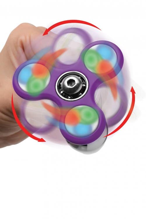 Light Up Fidget Spinner Anal Plug Lite Up