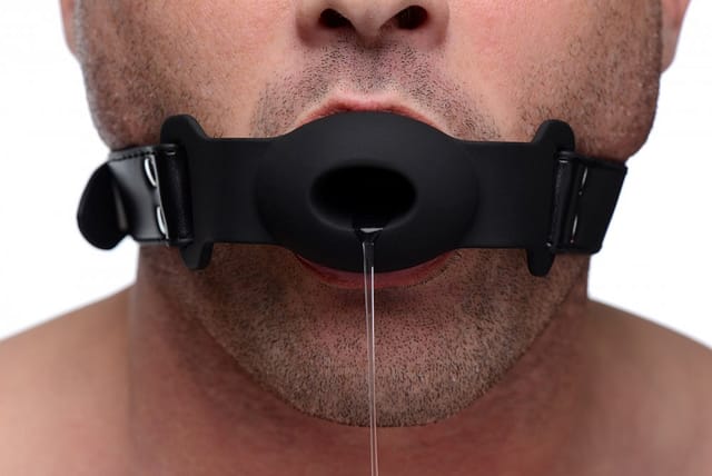 Hollow Silicone Gag Drooling