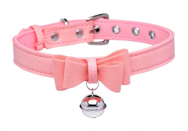 Kitty’s Pink Bell Collar – The BDSM Toy Shop