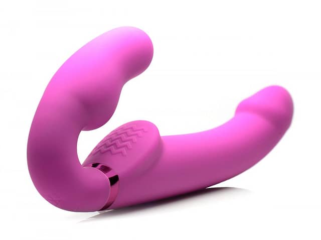 Inflatable Vibrating Strapless Strap-On Bottom View