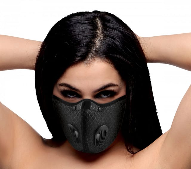 Filtered Face Mask With Female Model