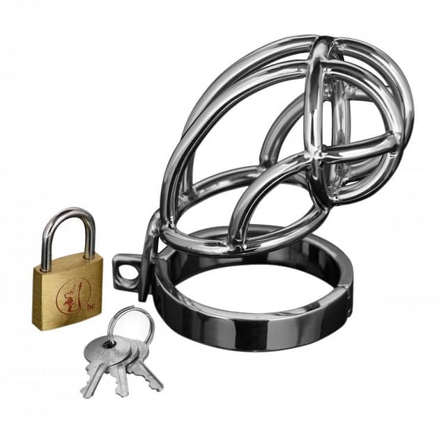 Stainless Steel Locking Chastity Cage