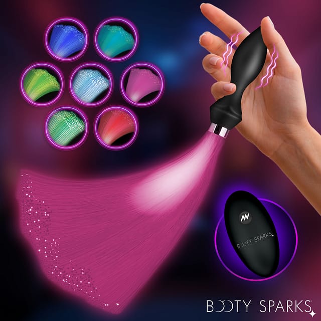 Vibrating Silicone Optical Fiber Butt Plug The BDSM Toy Shop Vibrating Silicone Optical Fiber Butt Plug The BDSM Toy Shop