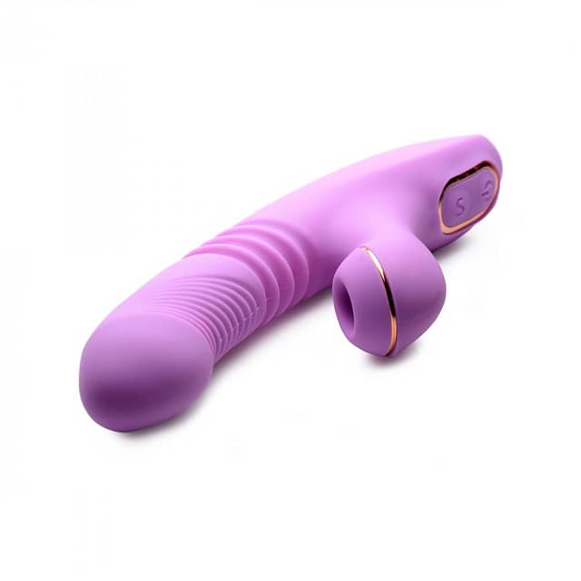 Thrust & Suck Rabbit Vibrator Top View