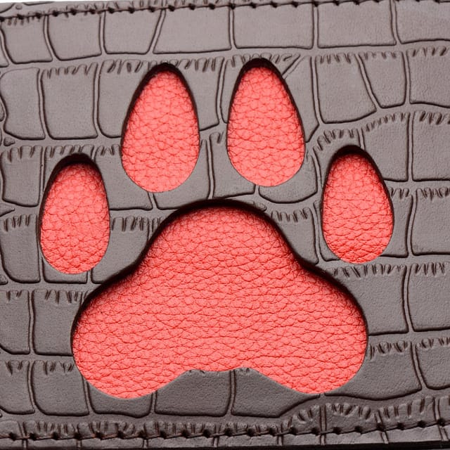 Bad Puppy Leather Paddle Close Up
