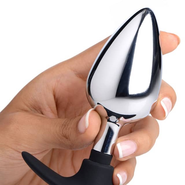 Hybrid Anal Plug Large In Hand