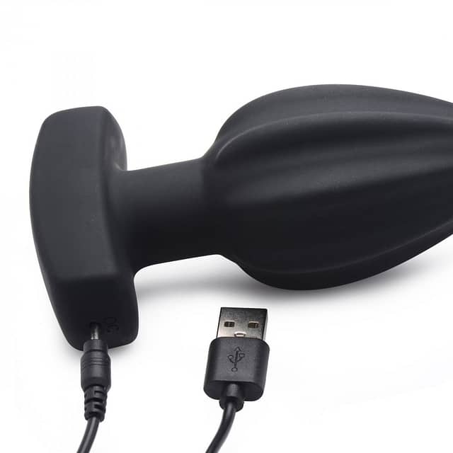 Assterick Ridged Butt Plug Charging