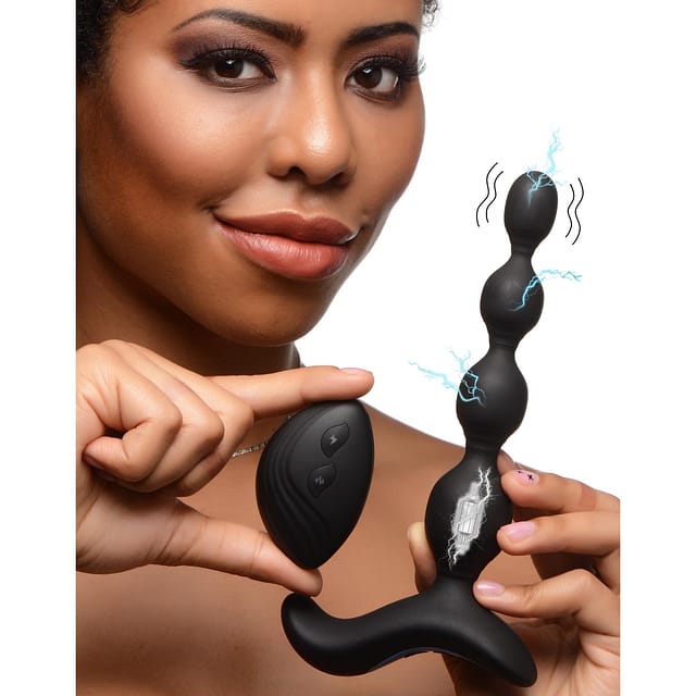 vibrating silicone anal beads Valentino Vibrating Silicone Anal Toy main image 0