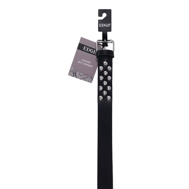 Edge Leather Belt Spanker - Black