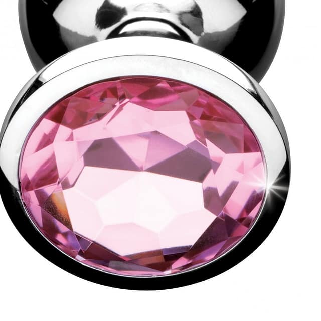 Pink Jeweled Anal Plug Close Up