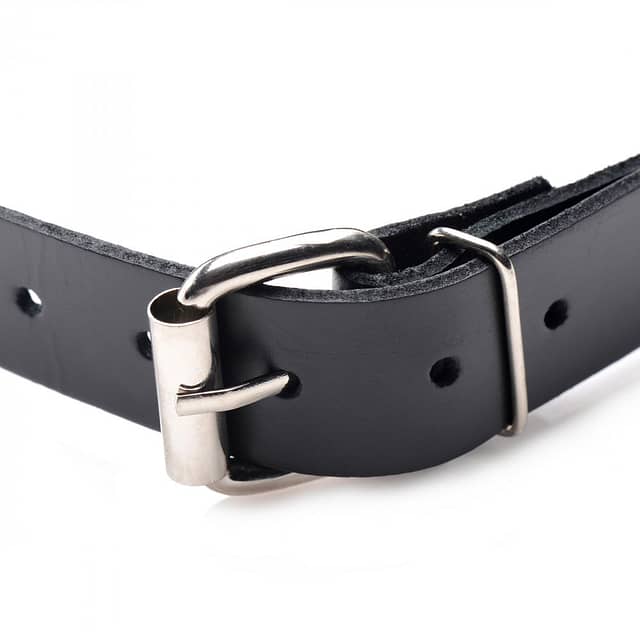 Leather Covered Ball Gag Buckle