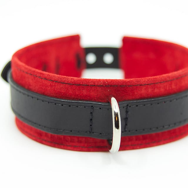 Large & Not Incharge Submissive Training Collar Red