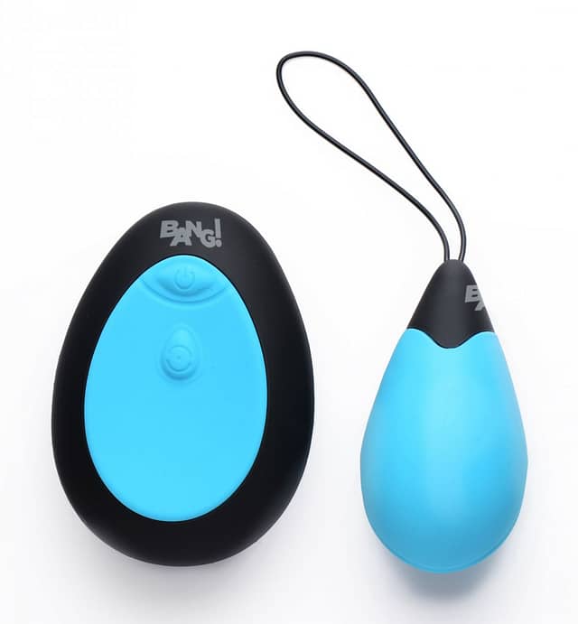 Vibrating Egg with Remote Control Light Blue