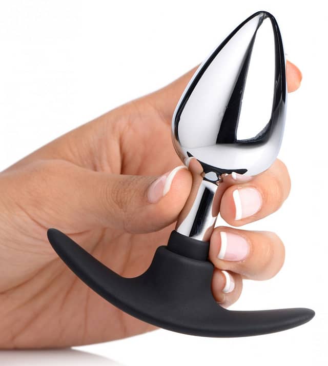 Hybrid Anal Plug Medium With Hand