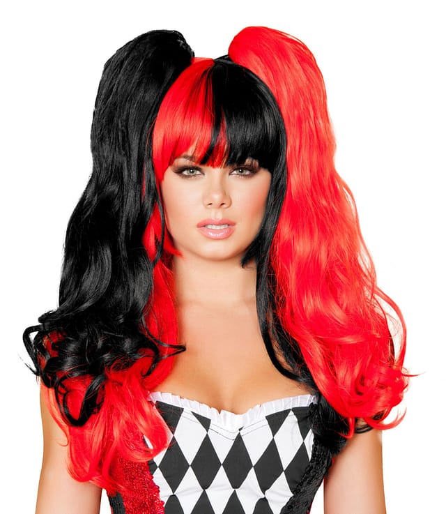 Black Red Wig